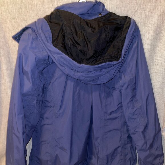 Womens Carhartt Blue Nylon Full Zip Windbreaker Waterproof Jacket - Picture 2 of 7